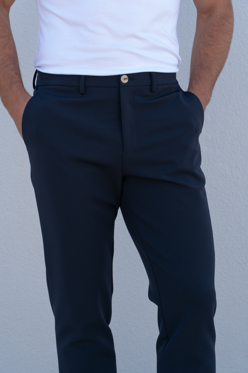 Smart Casual Trousers — Navy