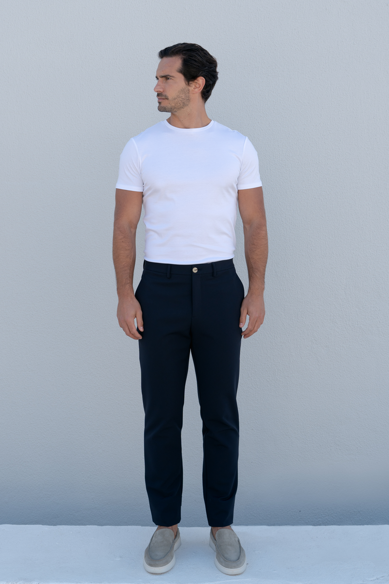 Smart Casual Trousers — Navy