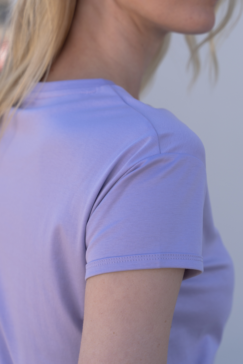 Mercerized Cotton T-Shirt â€” Light Purple