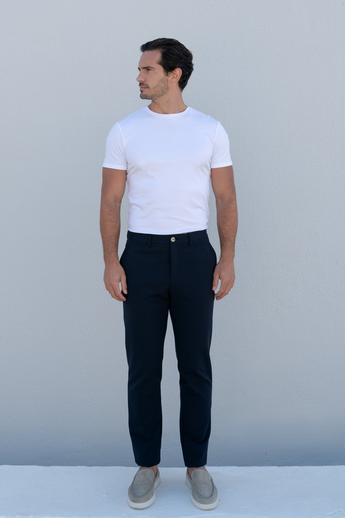 Smart Casual Trousers, Navy