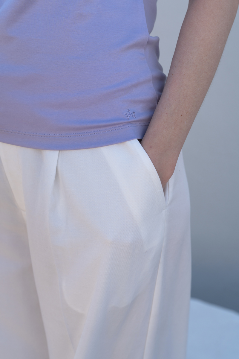 Mercerized Cotton T-Shirt â€” Light Purple