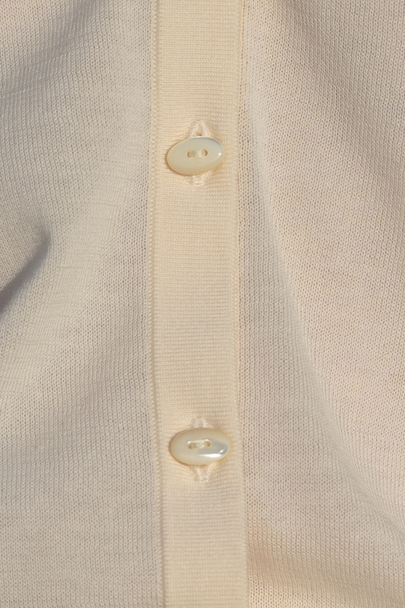 Sleeveless Knitted Top â€” Offwhite