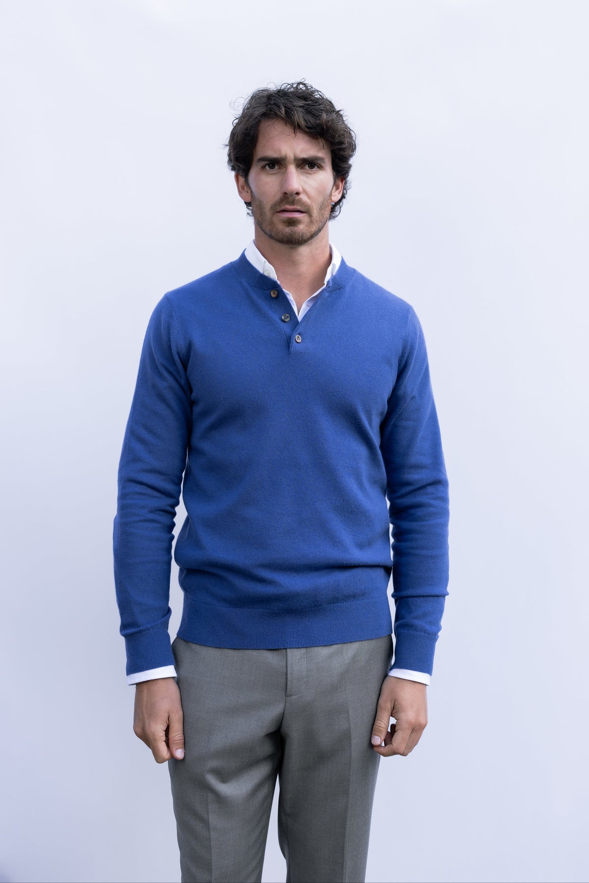 Wool-Cashmere Henley, Serge