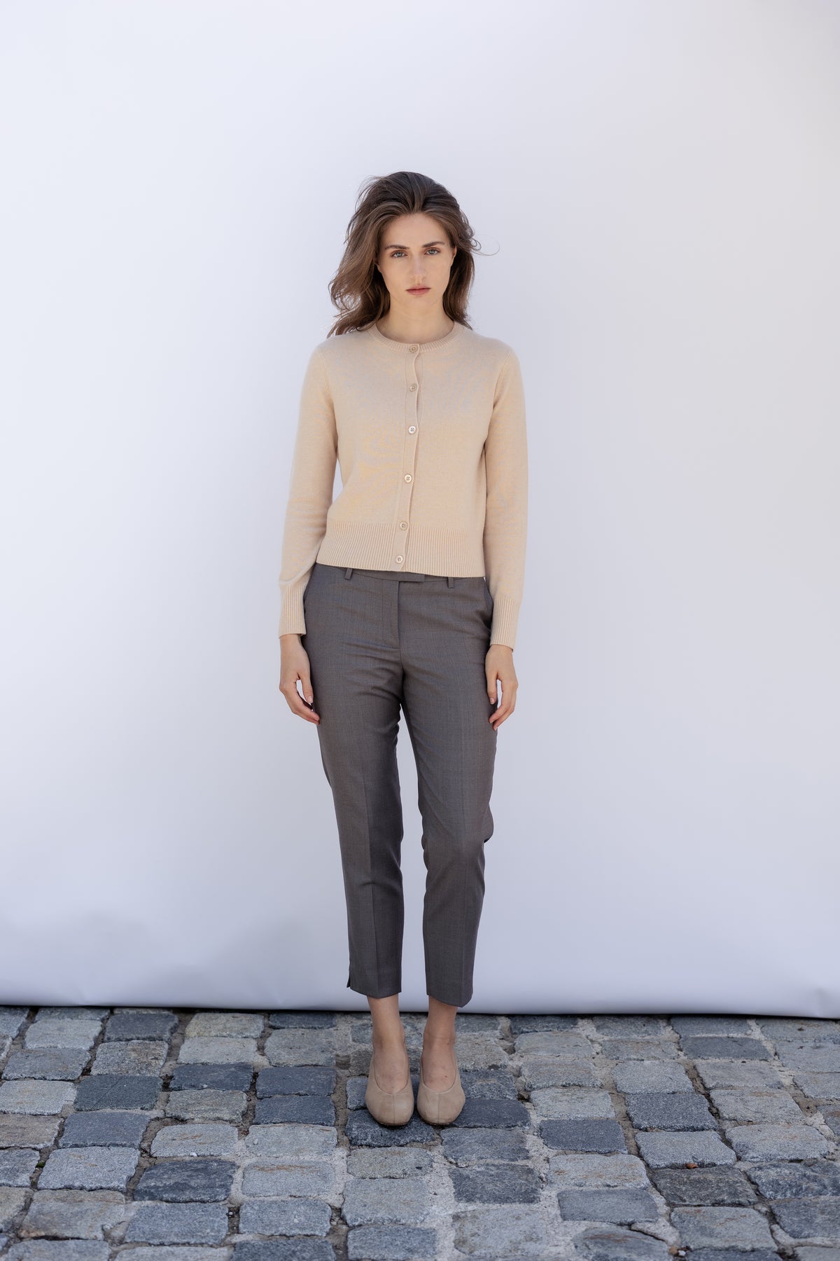 Wool Cigarette Trousers