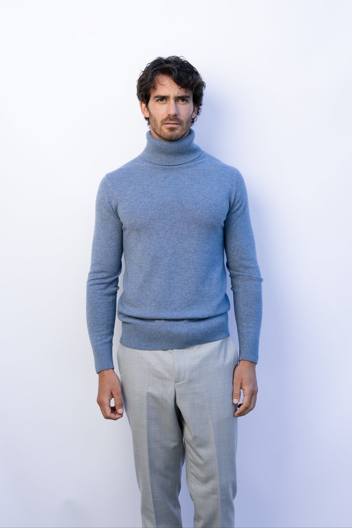 Wool-Cashmere High Neck, Boro
