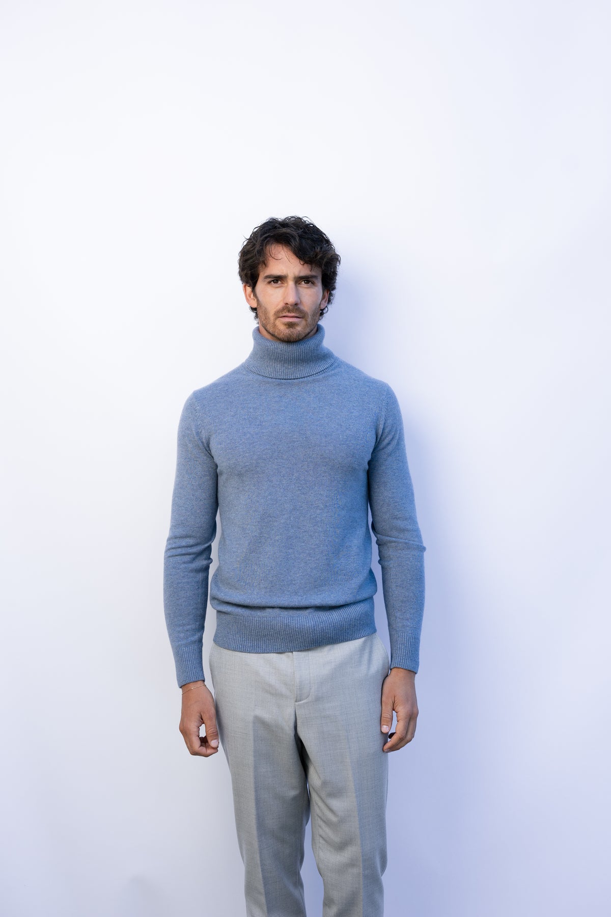 Wool-Cashmere High Neck