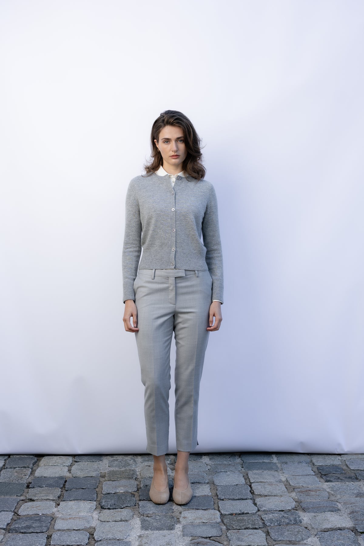 Wool Cigarette Trousers